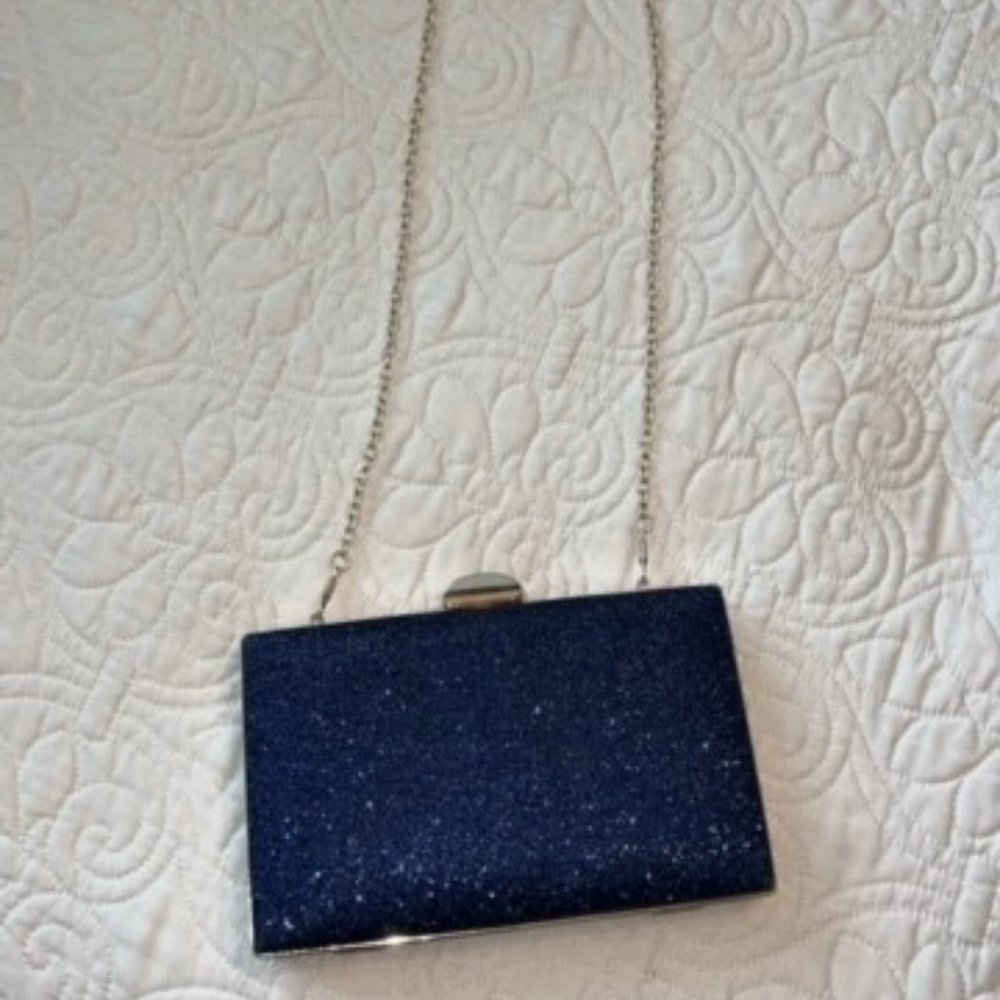 Navy Sparkly Purse